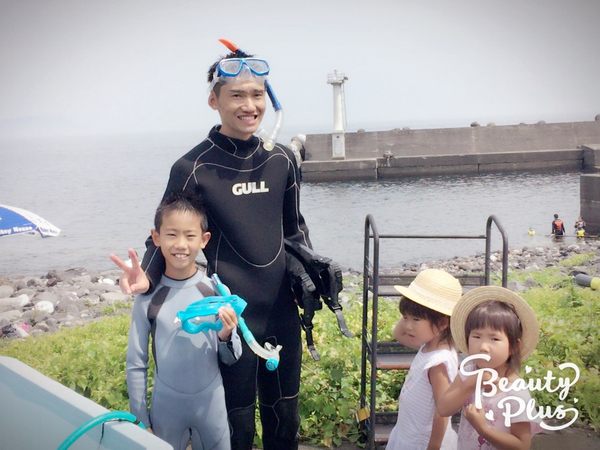 主人と息子とはダイビングに挑戦！たくさん魚ちゃん見てきたよ♪