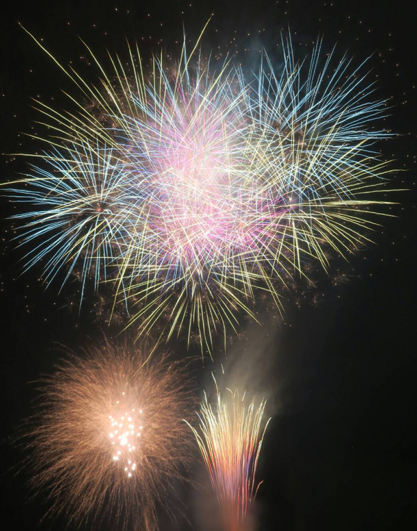 堂ヶ島温泉の、花火大会を間近で観賞しました!