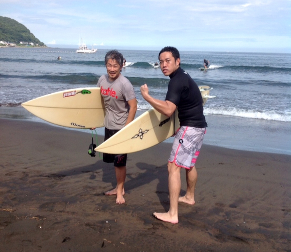海上がりにバシャ