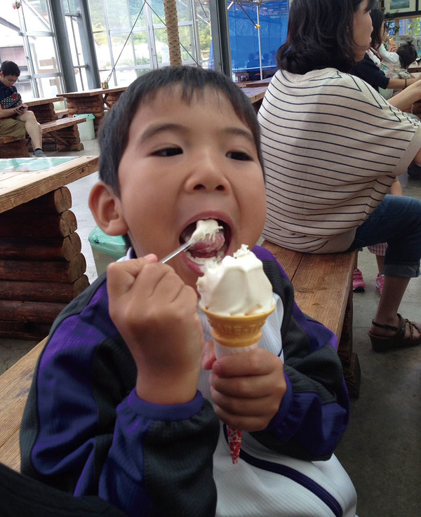 美味しいソフトクリームも食べたよ♪