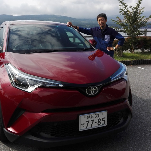 2日目、山中湖を出発。少しだけ晴れ間が見えました。