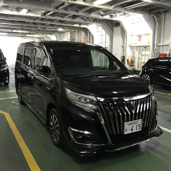 僕も一緒にカーフェリーに乗ったんだよ！