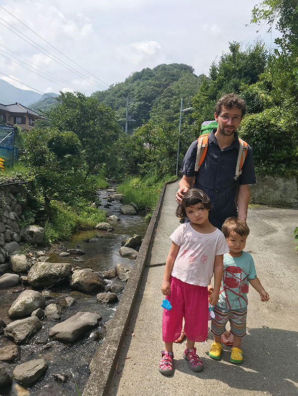 松崎町石部温泉にて