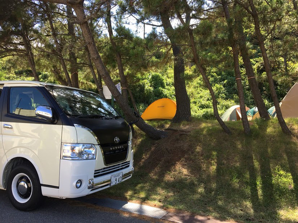 キャンプ場でひときわ目立っていた。