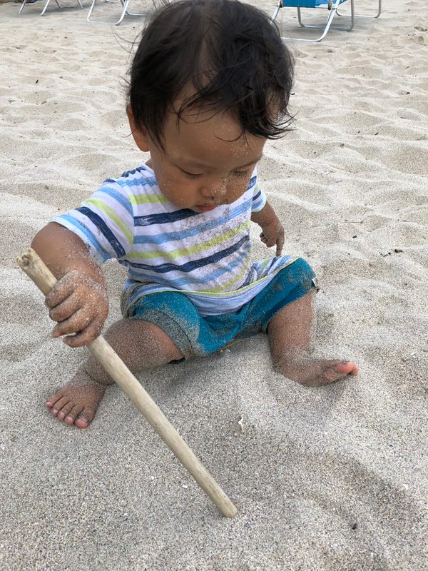 砂がサラサラ~。気持ちぃい!