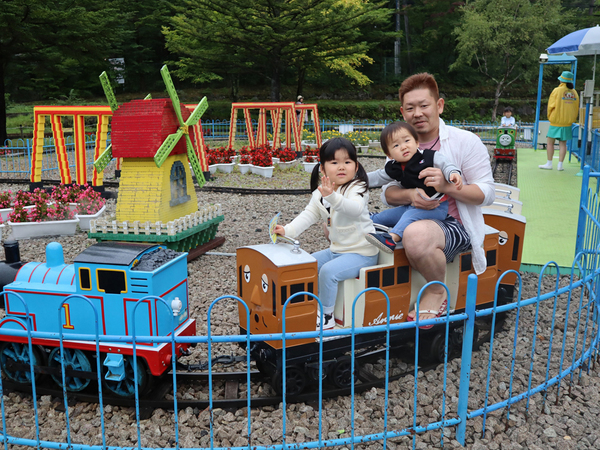 大好きなトーマスに乗ったよ!