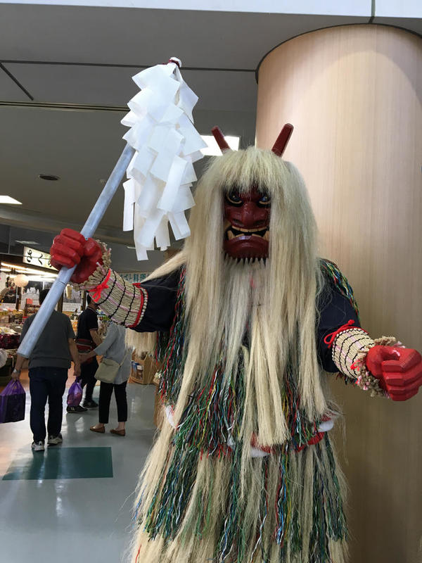 秋田県の名物、なまはげ！ こわい～