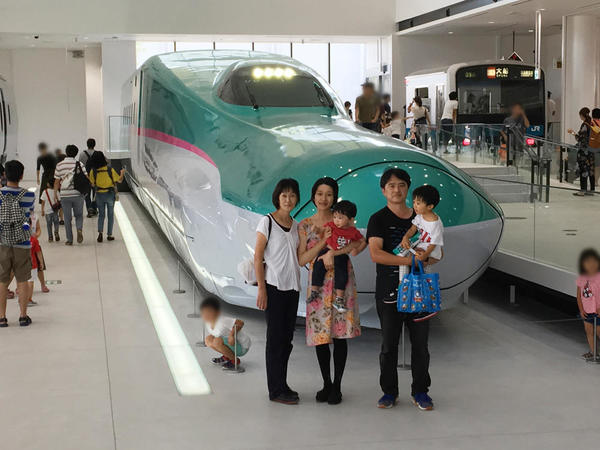 ずっと憧れていた、新幹線はやぶさ！ 鉄道博物館にて