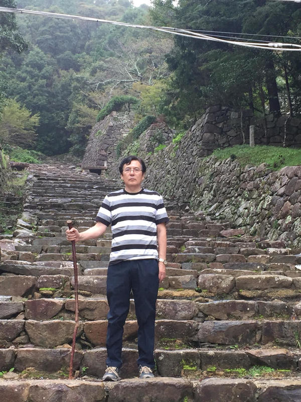 安土城山頂に向かう大手道