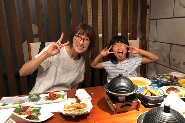 夜はホテルで御馳走!美味しい~!幸せ~!