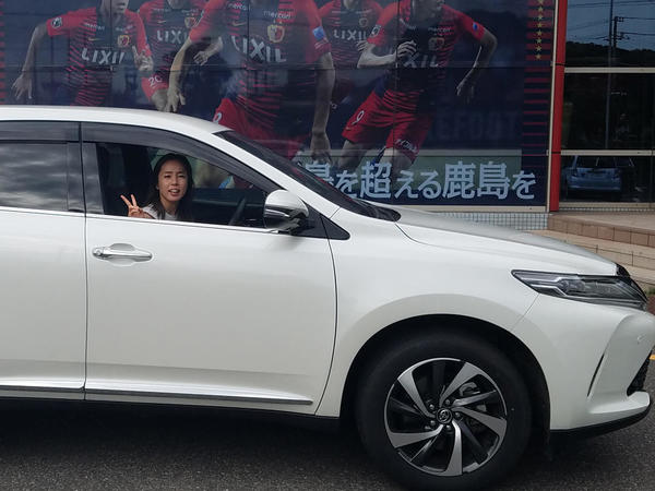 ハリアーと私と選手達。