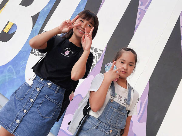 映えスポット アソビルにて