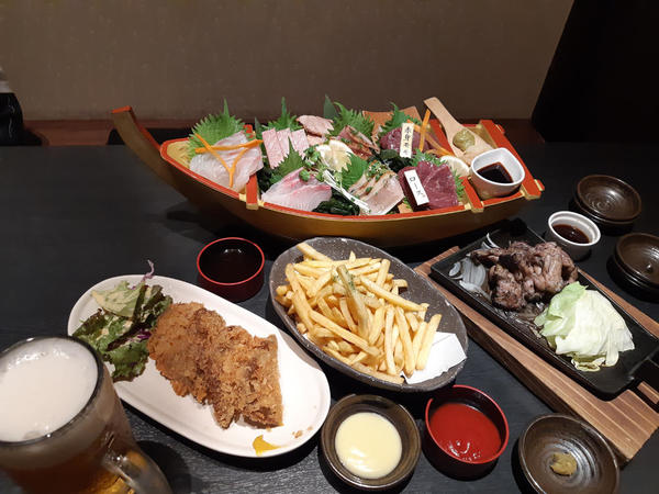 うお鶏での食事