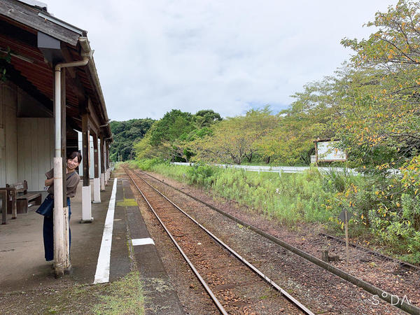 こんなにきれいな自然に囲まれた駅です