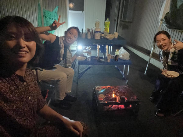 夜のBBQでお腹いっぱい！