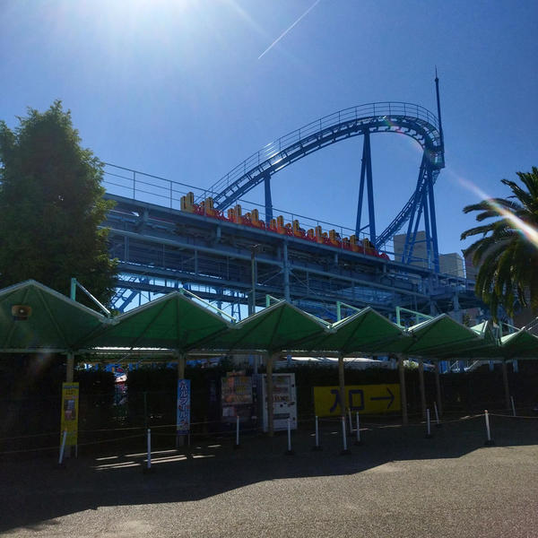 ジェットコースターに乗りました