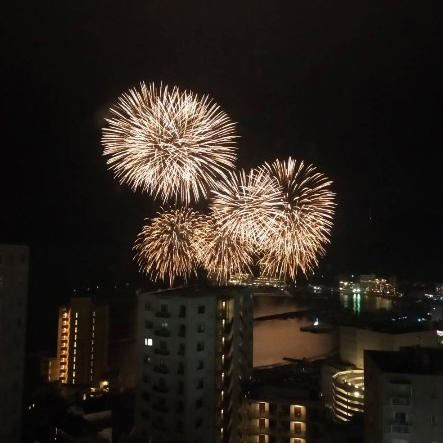 熱海の花火大会 とってもきれいでした!