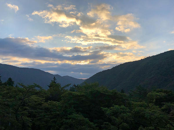 宿の朝