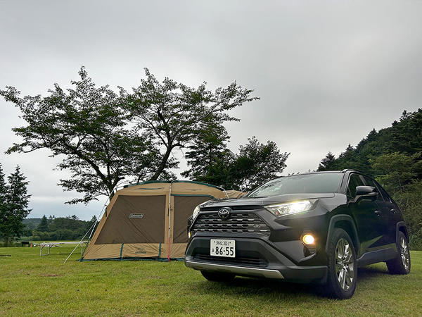 RAV4でそらいろキャンプ場到着