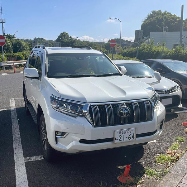 駐車場でも目立つ車でした