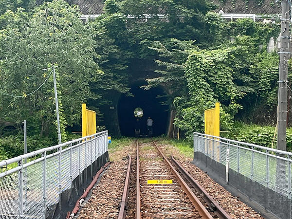 トンネルが涼しくて暑さが吹っ飛びました