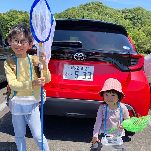 車の後ろ姿もかわいい！ 