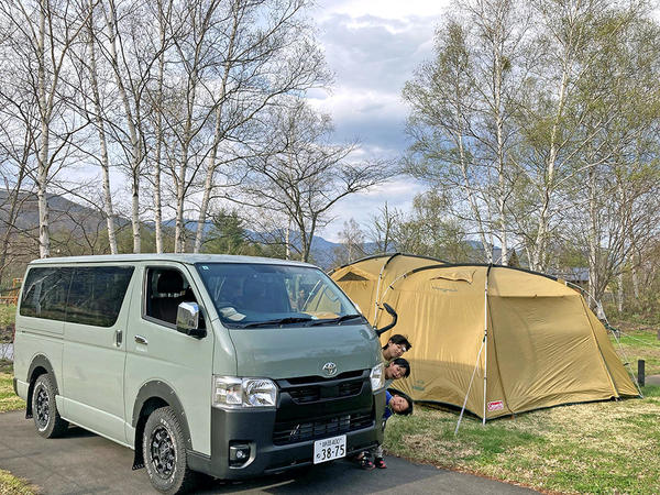 オートサイトの駐車スペースも、しっかり入りました。このカラーがカッコ良くて本当にお気に入り！