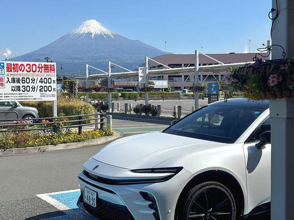 富士山とクラウンスポーツ